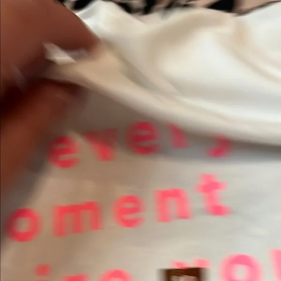 B40 NWT Zara 18 months White and Pink Inspirational T-Shirt - Picture 4 of 8